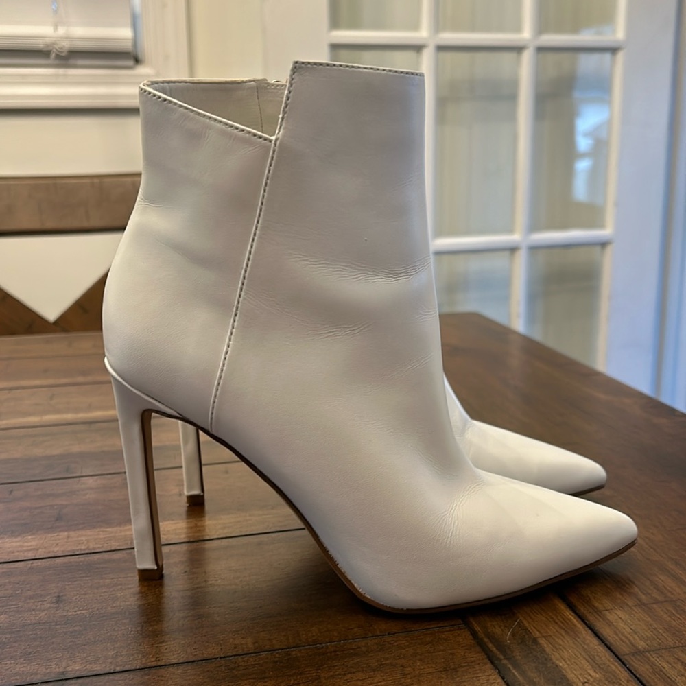 White Ankle Booties